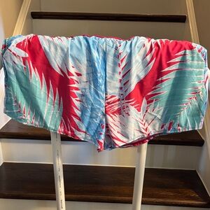 Tropical Leaf Print Shorts